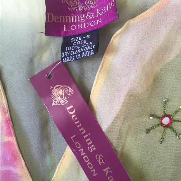 Denning & Kane London Silk Sheer Tunic Coverup NWT - Picture 5 of 7